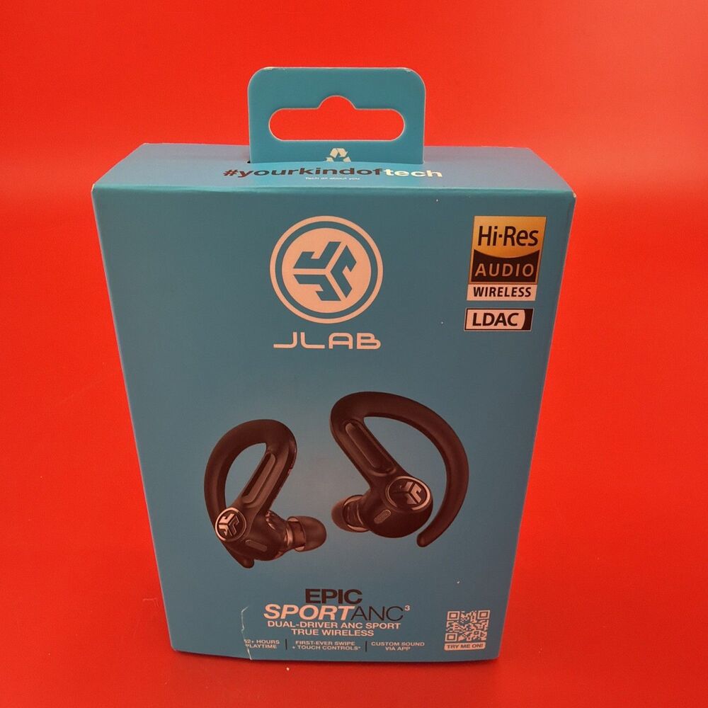 Jlab Epic Air Sport Anc 3 True Wireless Bluetooth Earbuds For Active Workout